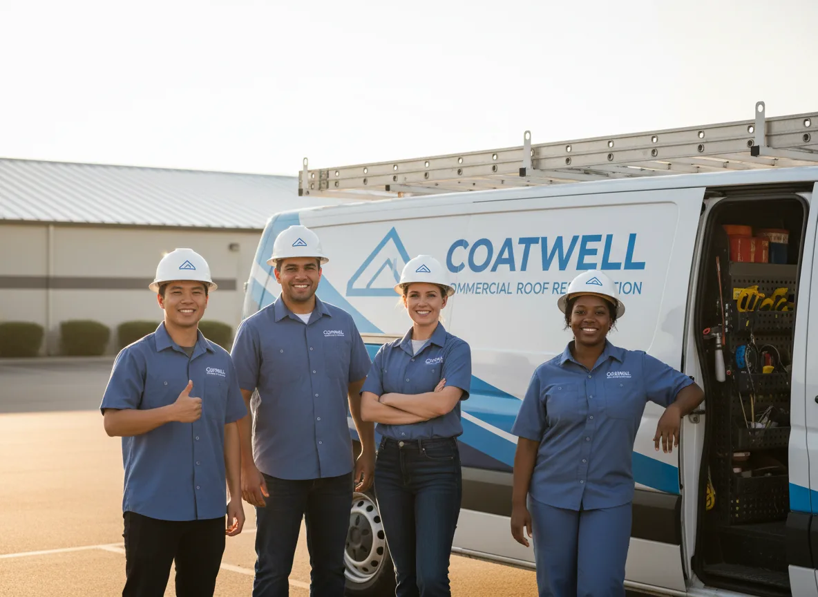 Commercial roof coating company in Tebbetts, MO