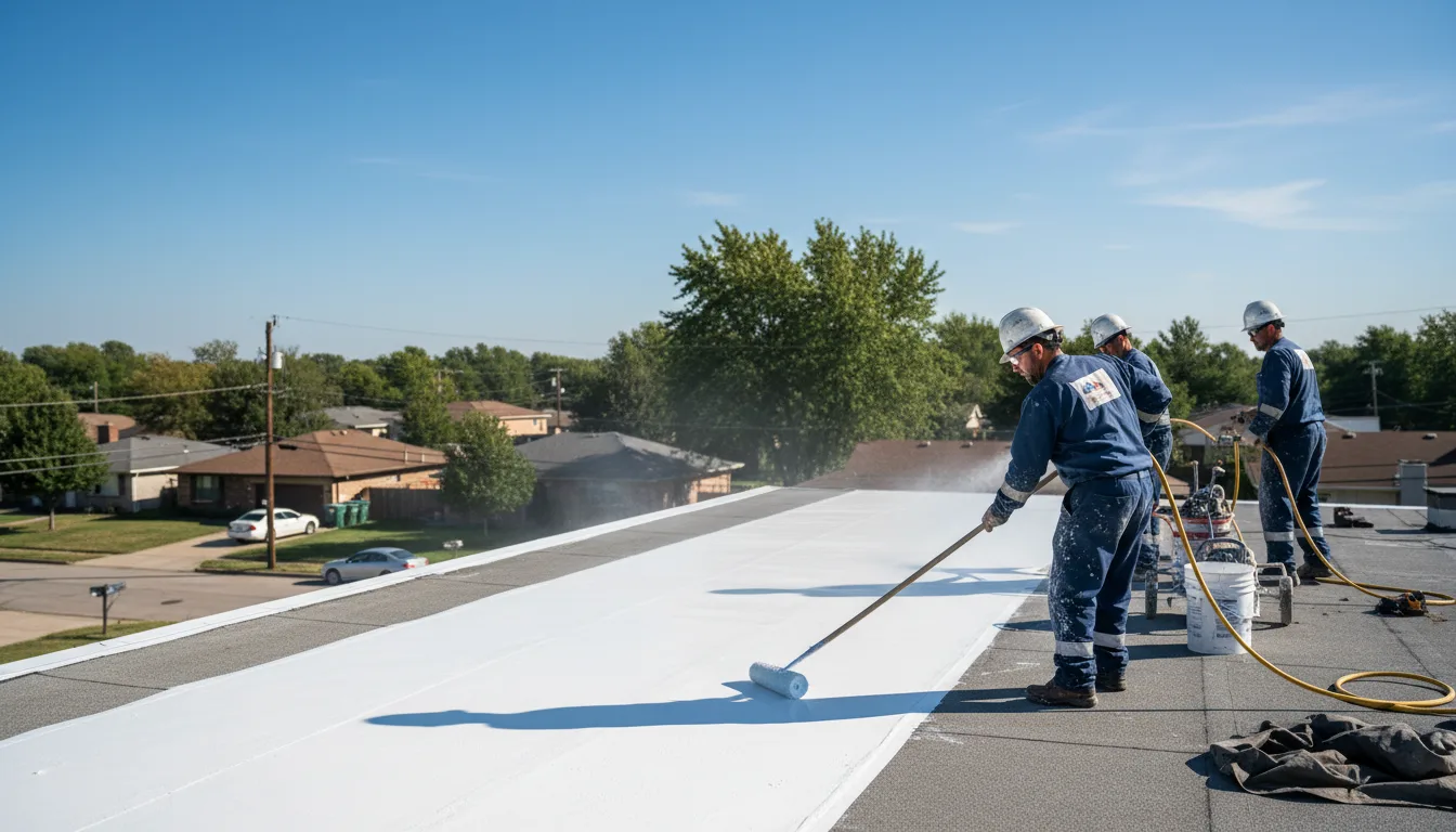 Commercial roof coating in Tebbetts, MO near me